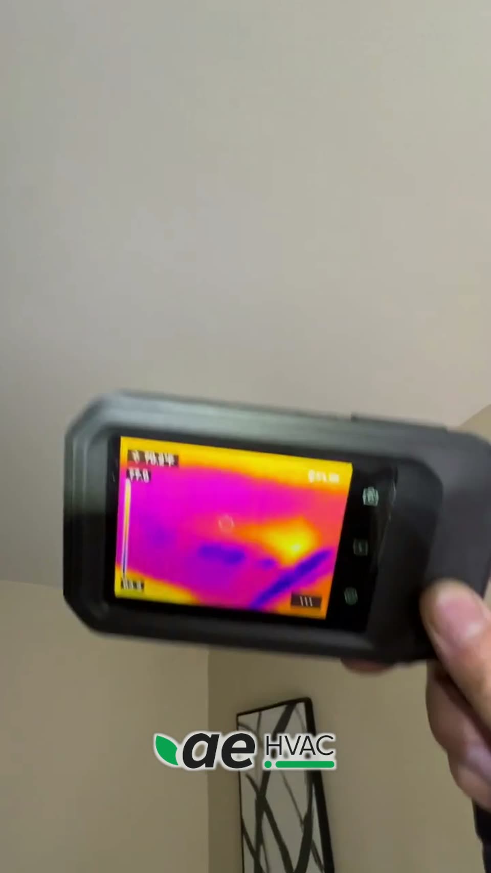 The "AC leak" that was a hot water pipe