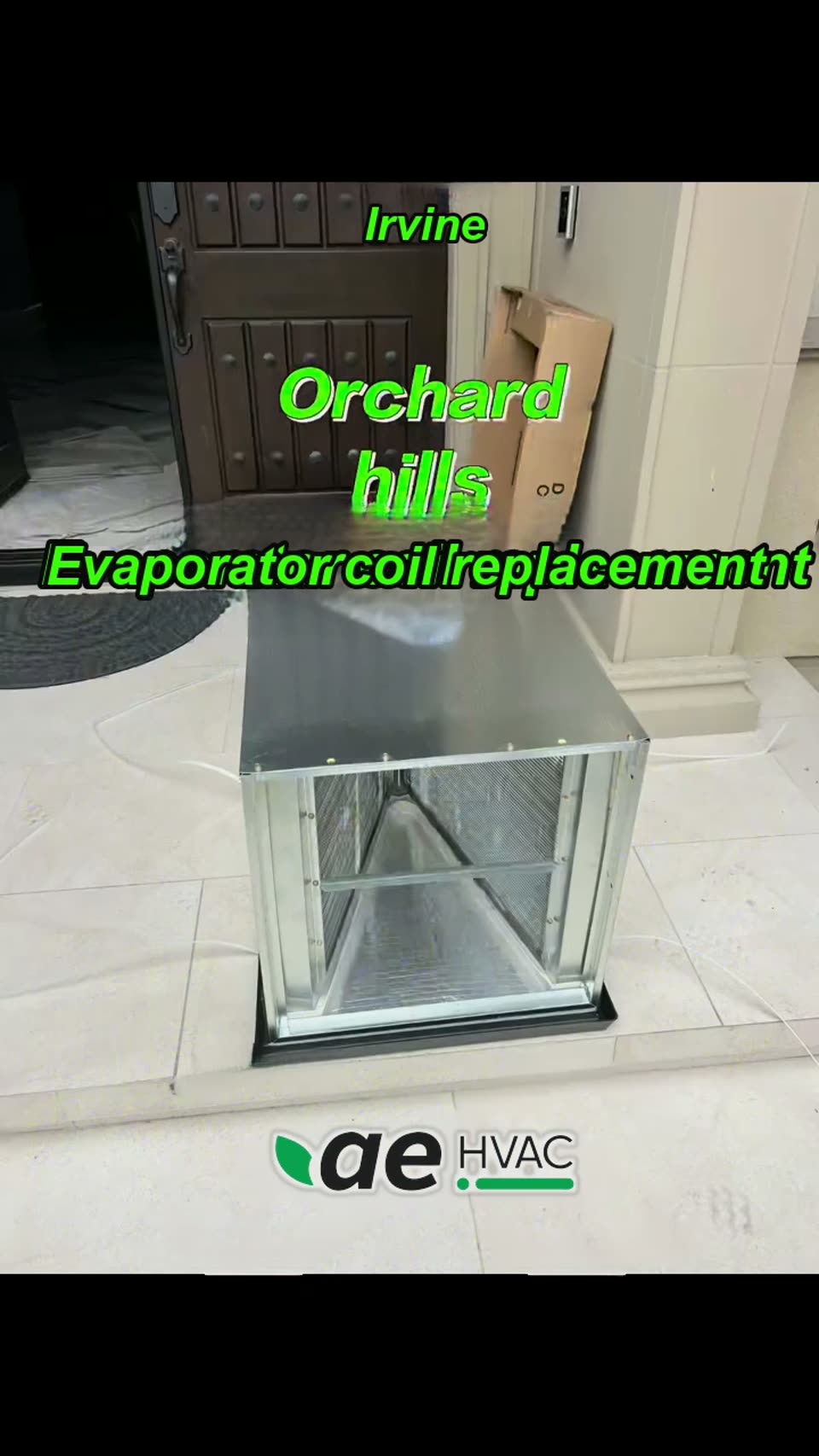 Evaporator coil replacement