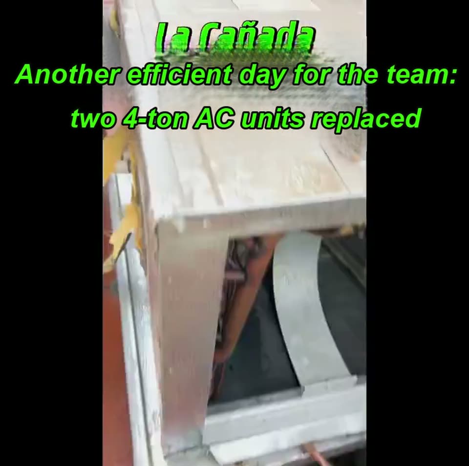 Two 4-ton AC units replaced