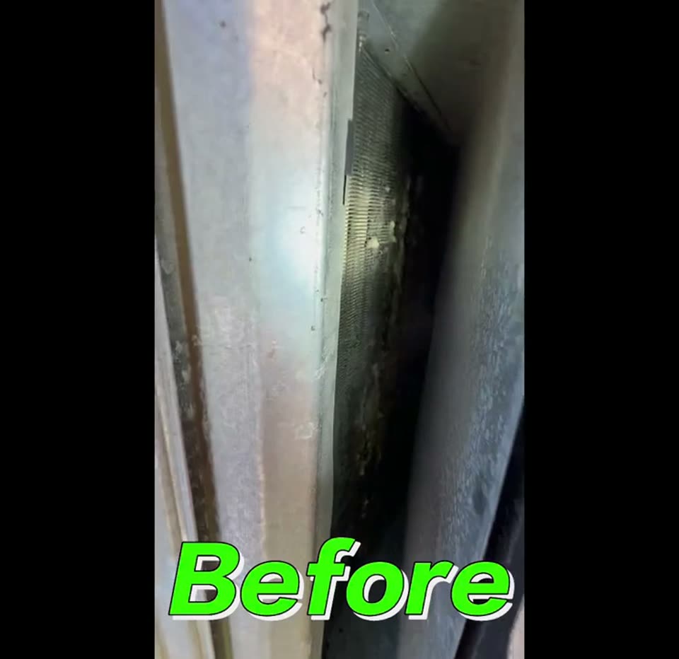Rental home: evaporator clogged solid