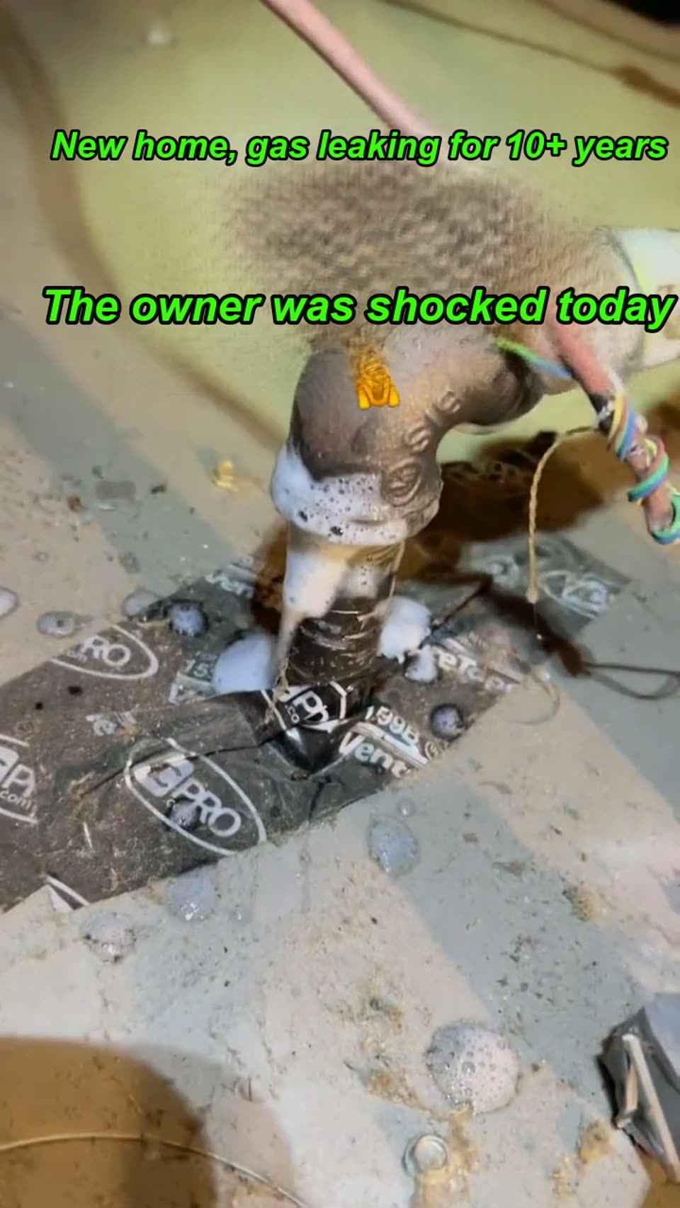 Three gas leaks in a ten-year-old home